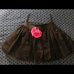 St John black mini skirt size 6
